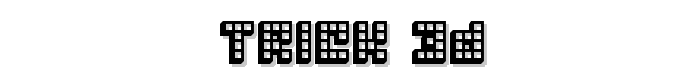 Trick 3D font